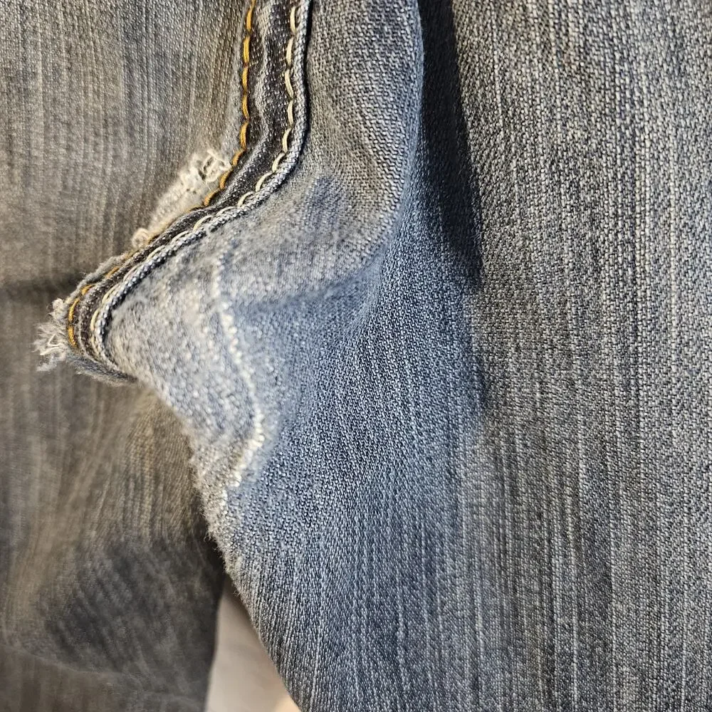 Ariat Men's FR M4 Low Rise Boot Cut Jeans, Med Wash, Size 34/30 Flawed